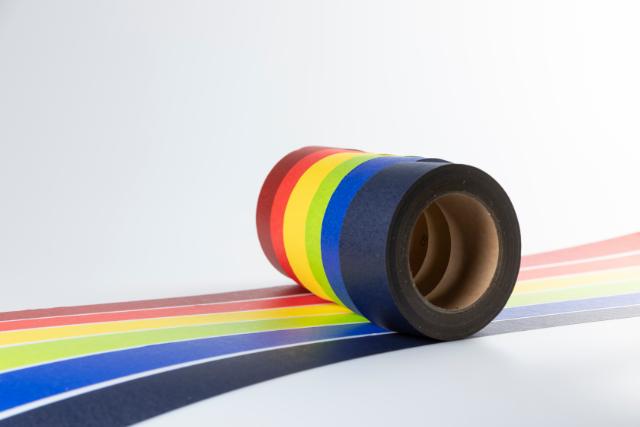 Colored paper tape