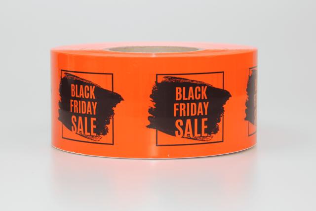 Black Friday afspærringsbånd 75mm x 250m