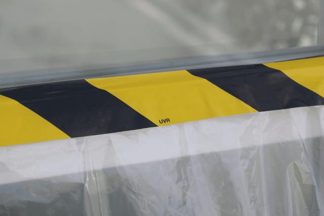 Puds & Facadetape lamineret UVR GUL/SORT