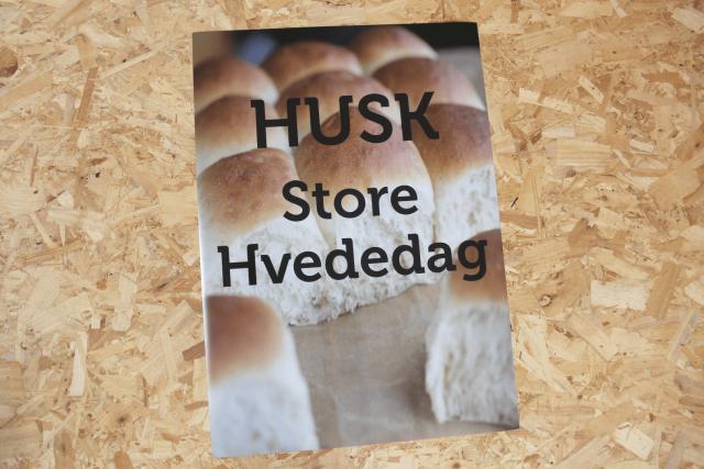 Husk hveder plakat 50x70 cm