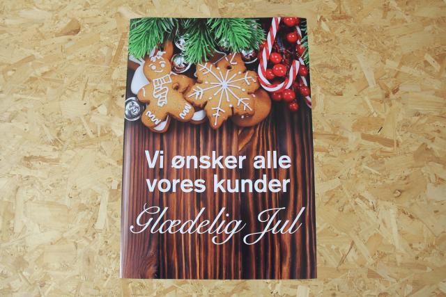 Glædelig jul plakat 50x70 cm