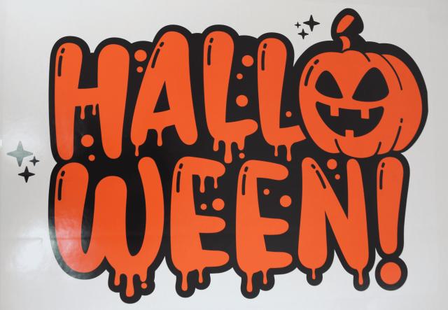 Halloween sticker pr. stk.