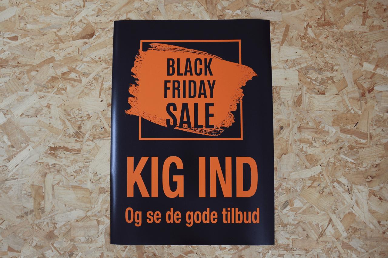 Black Friday plakat 50x70 cm