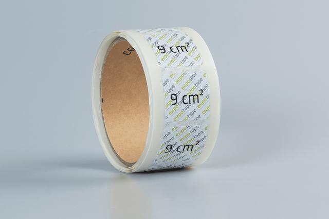 Plaststicker (Hvid) 9cm²/ Rund Ø3cm.