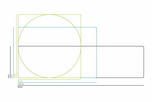 Plaststicker (Hvid) 100cm²/ Rund Ø10cm.